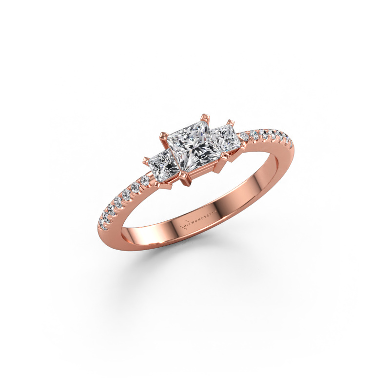 Bild av Förlovningsring Dorla 585 roséguld Diamant 0.71 crt