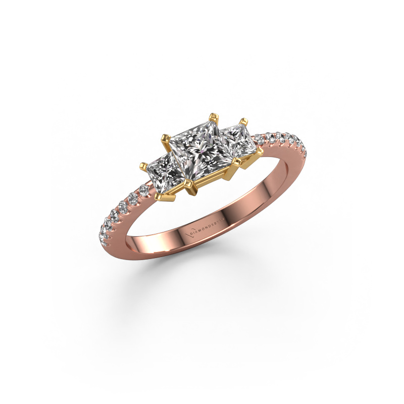Bild von Verlobungsring Dorla 585 Roségold Diamant 0.977 crt