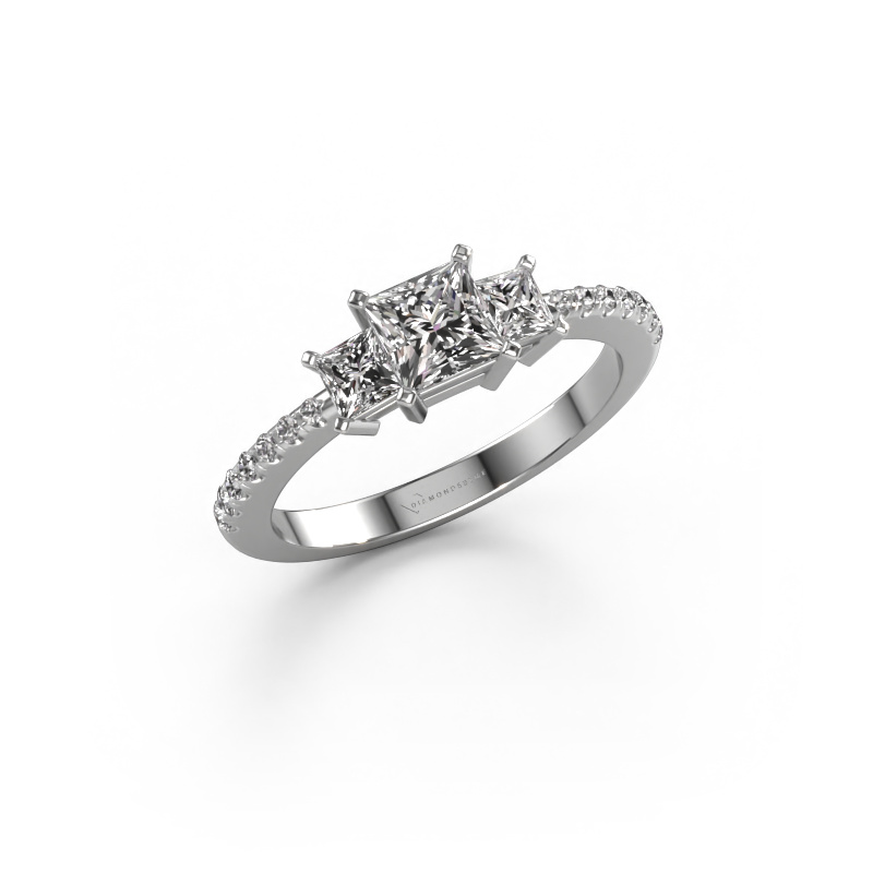Image of Engagement ring Dorla 950 platinum Diamond 0.977 crt