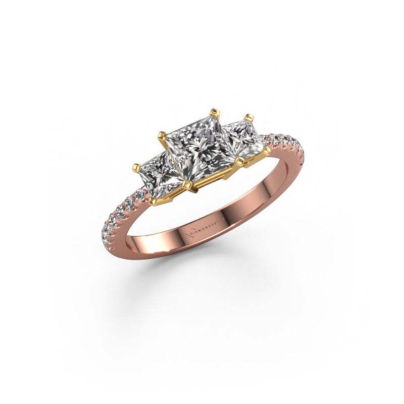 Bild von Verlobungsring Dorla 585 Roségold Diamant 1.469 crt