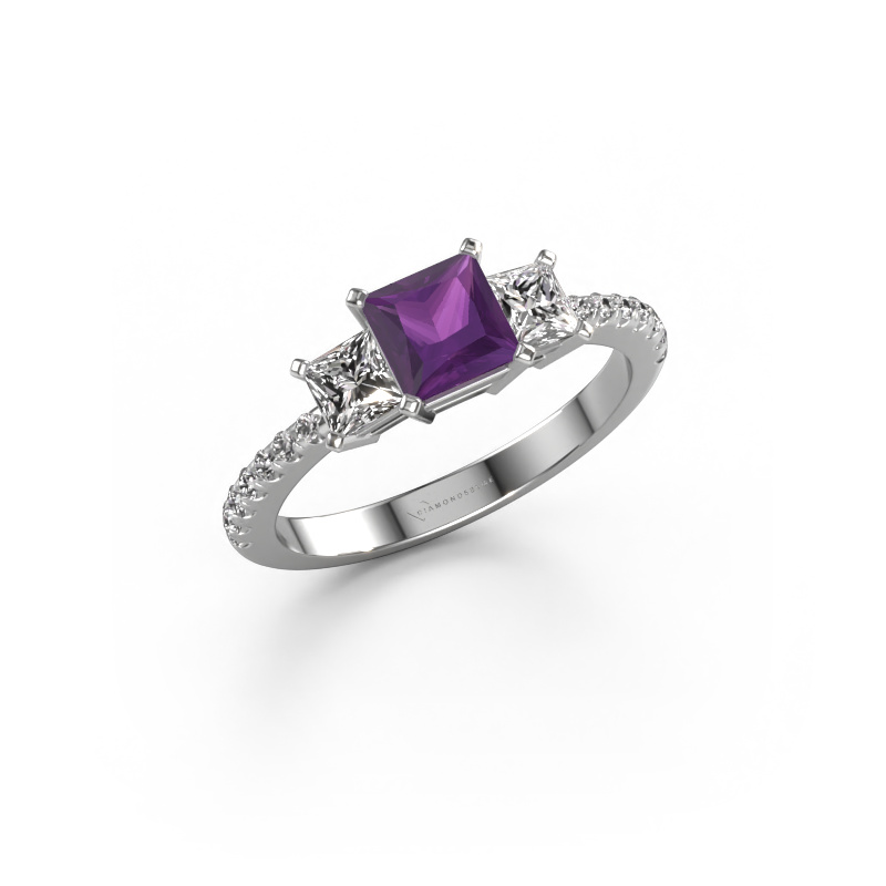 Image of Engagement ring Dorla 950 platinum Amethyst 5 mm