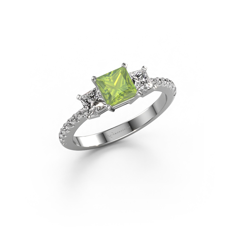 Image of Engagement ring Dorla 950 platinum Peridot 5 mm