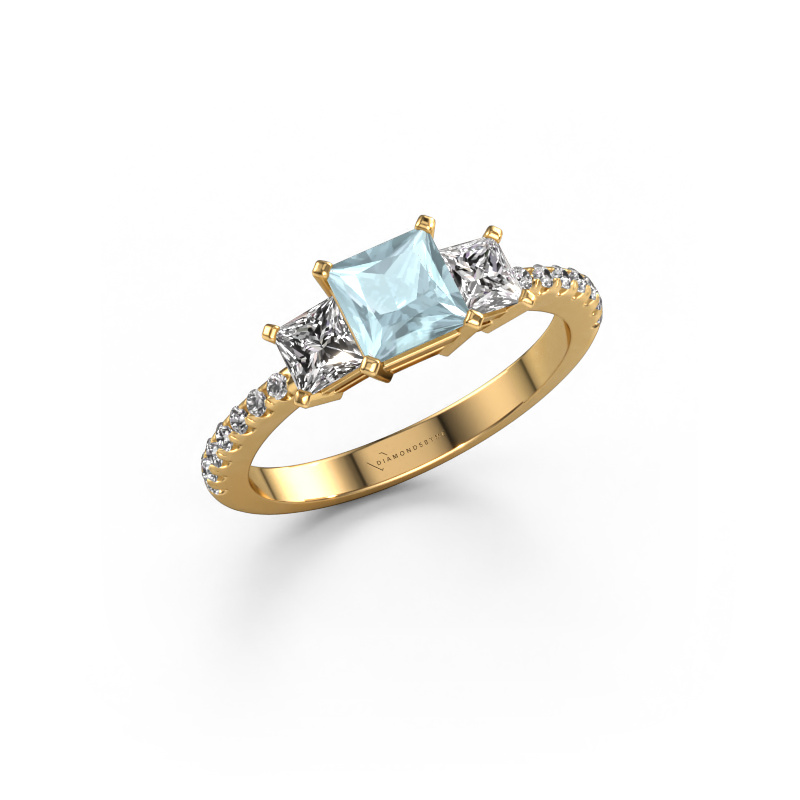 Bild von Verlobungsring Dorla 585 Gold Aquamarin 5 mm