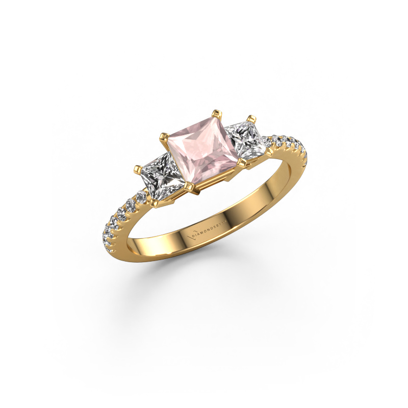 Image of Engagement ring Dorla 585 gold Morganite champagne 5 mm