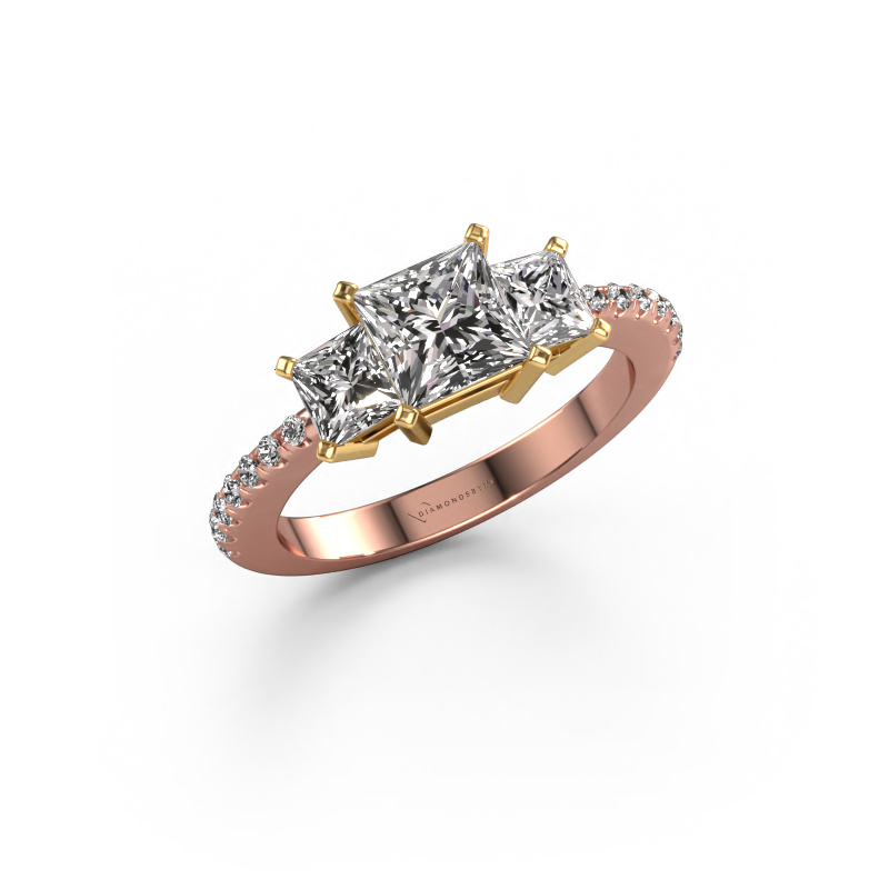 Bild von Verlobungsring Dorla 585 Roségold Diamant 1.975 crt