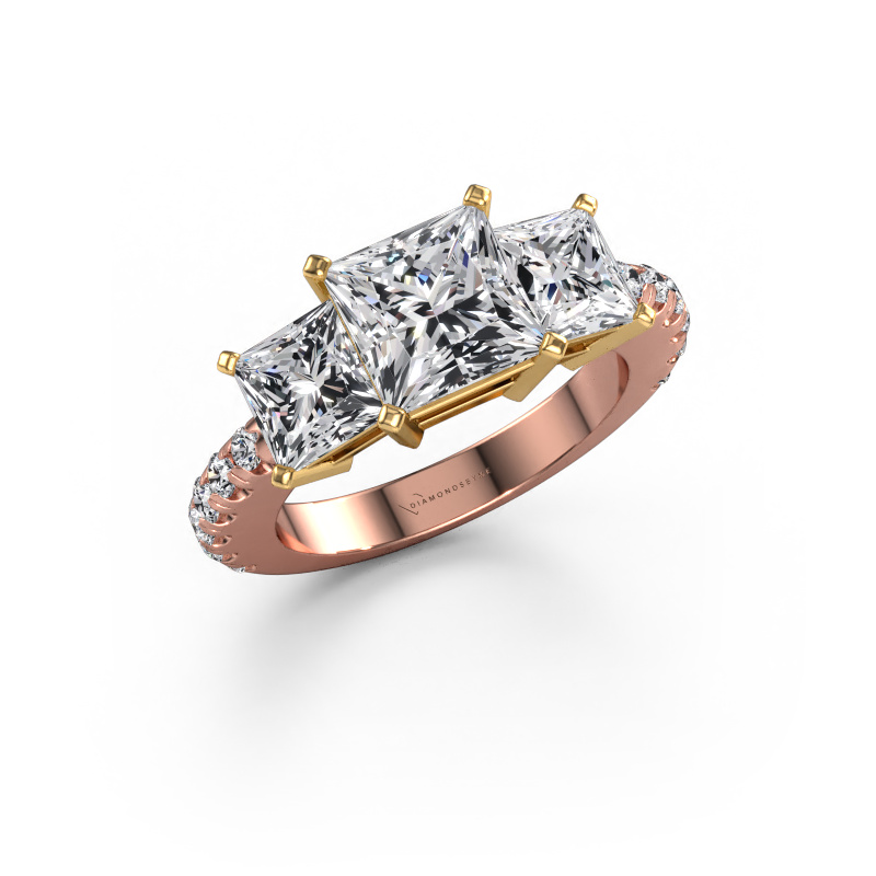 Image of Engagement ring Dorla 585 rose gold Diamond 4.356 crt