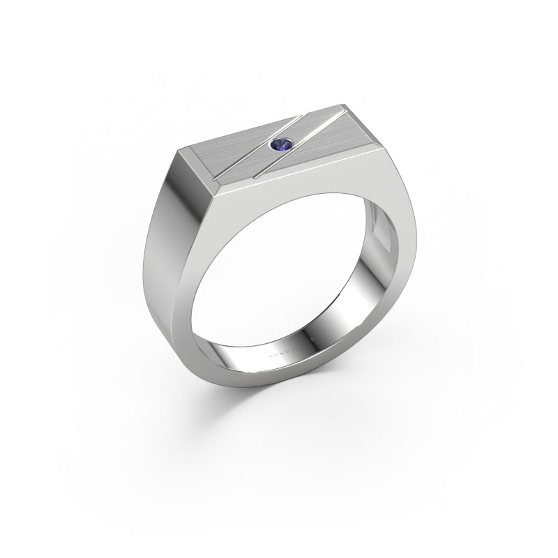 Image of Men's ring Dree 3 950 platinum Sapphire 2 mm