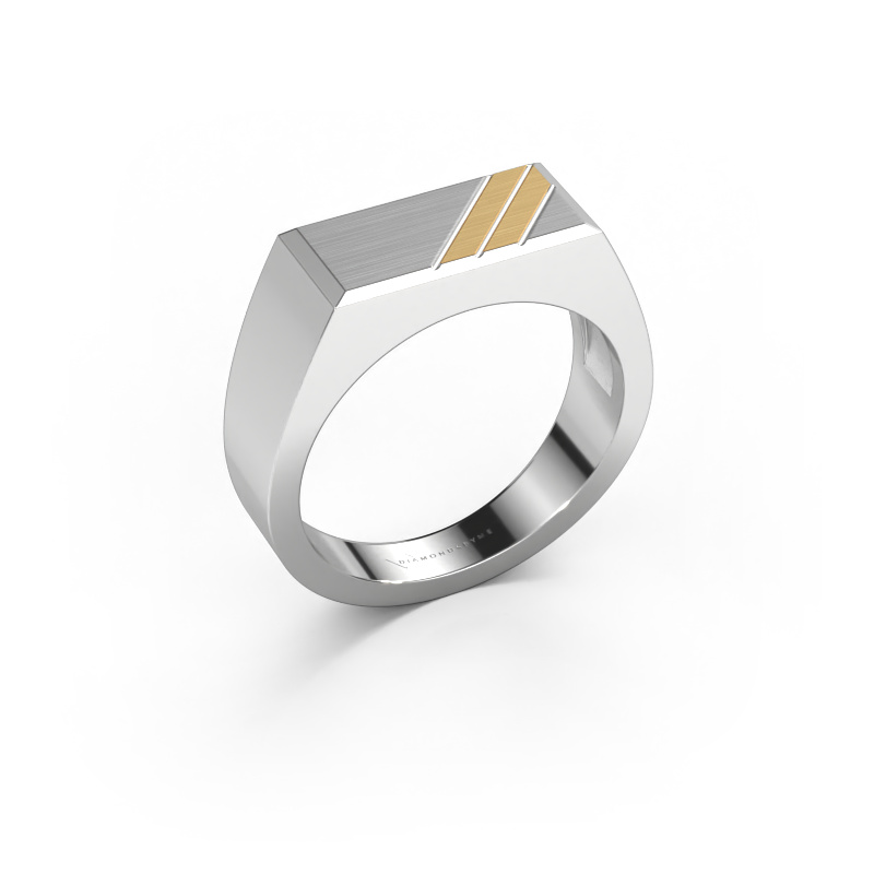 Image of Men's ring Dree 4 585 white gold