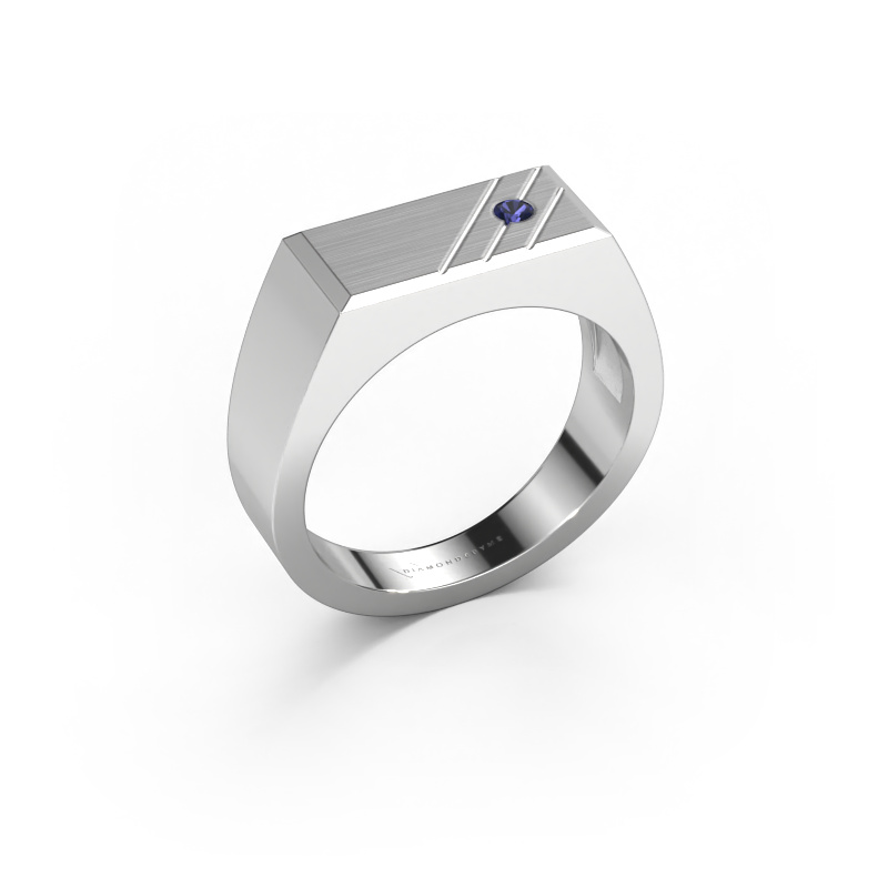 Image of Men's ring Dree 5 950 platinum Sapphire 2.4 mm