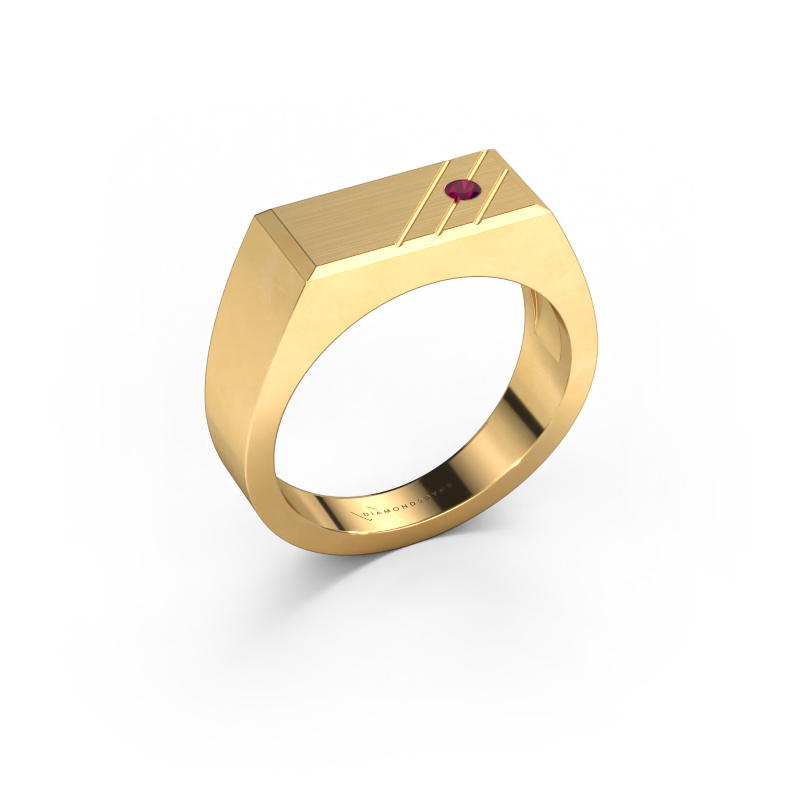 Image of Men's ring Dree 5 585 gold Rhodolite 2.4 mm