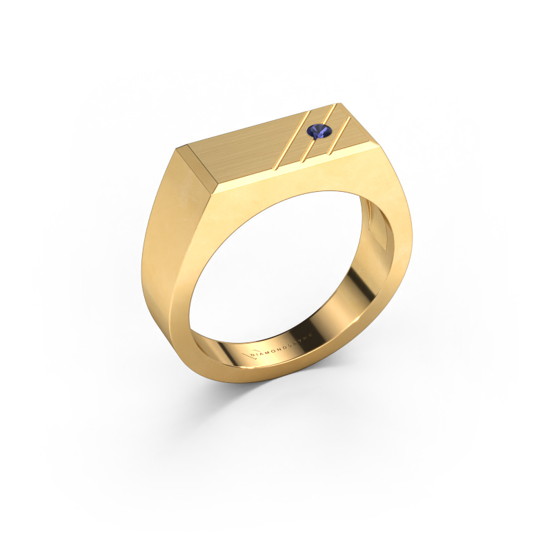 Image de Bague pour homme Dree 5 585 or jaune Saphir 2.4 mm