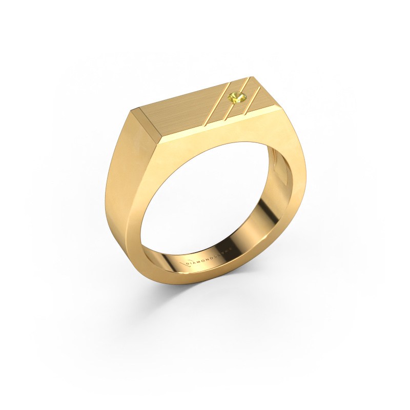 Bild von Herrenring Dree 5 585 Gold Gelb Saphir 2.4 mm