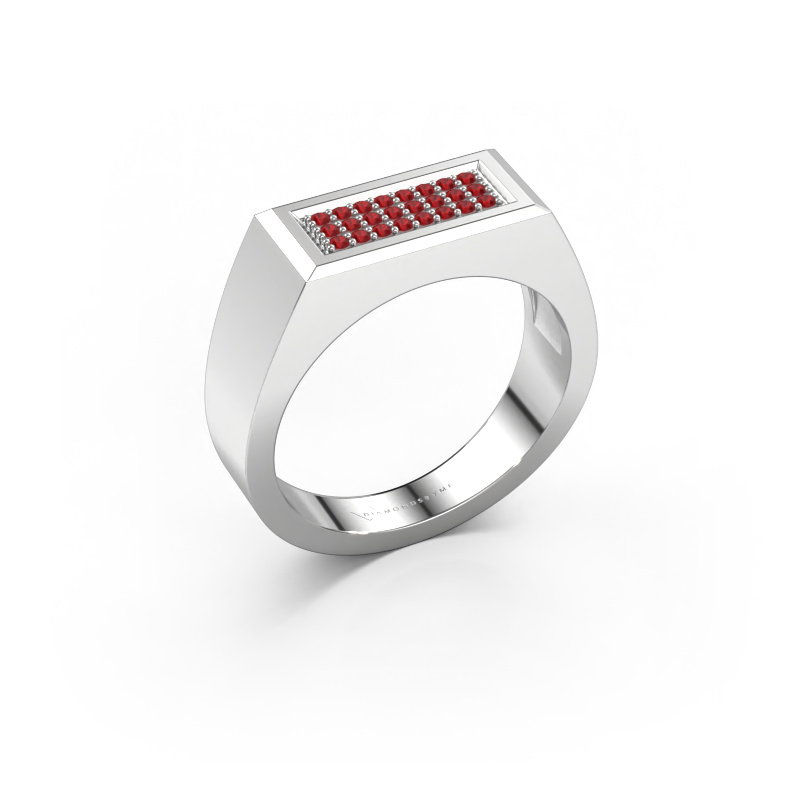 Image of Men's ring Dree 6 950 platinum Ruby 1.1 mm