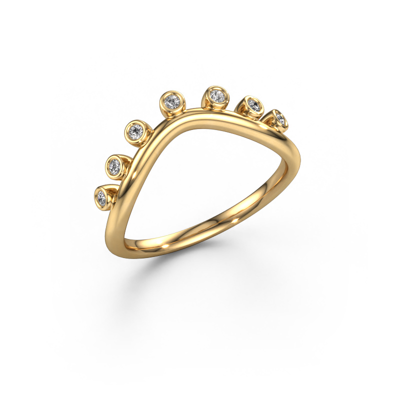 Bild von Steckring Drop B 585 Gold Diamant 0.084 crt