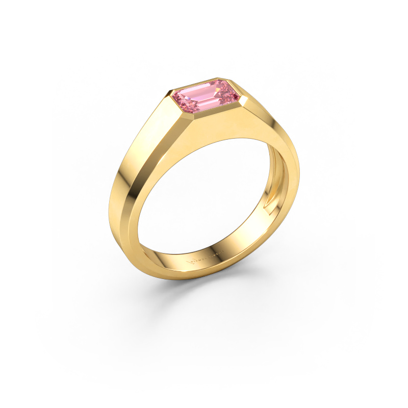 Immagine di Anello da uomo Dylan 1 585 oro Diamante lab grown rosa 7x5 mm
