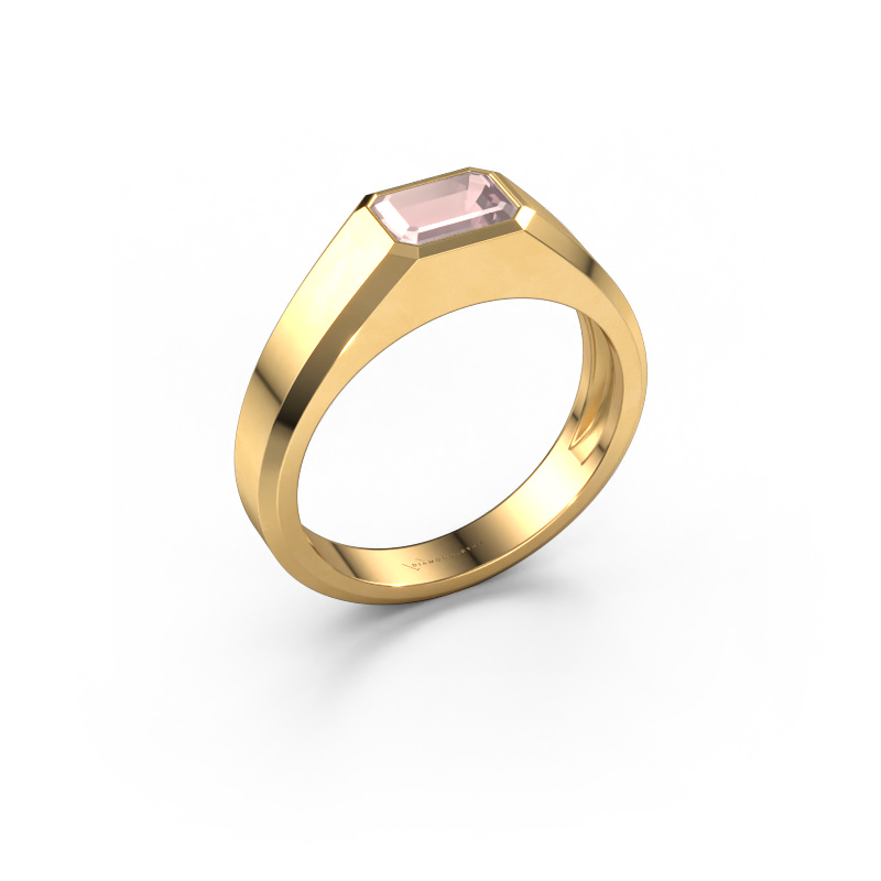Image of Men's ring Dylan 1 585 gold Morganite champagne 7x5 mm
