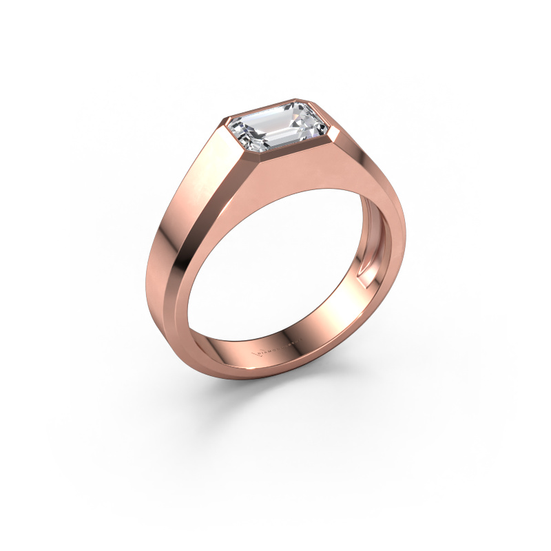 Image of Men's ring Dylan 1 585 rose gold Diamond 1.50 crt