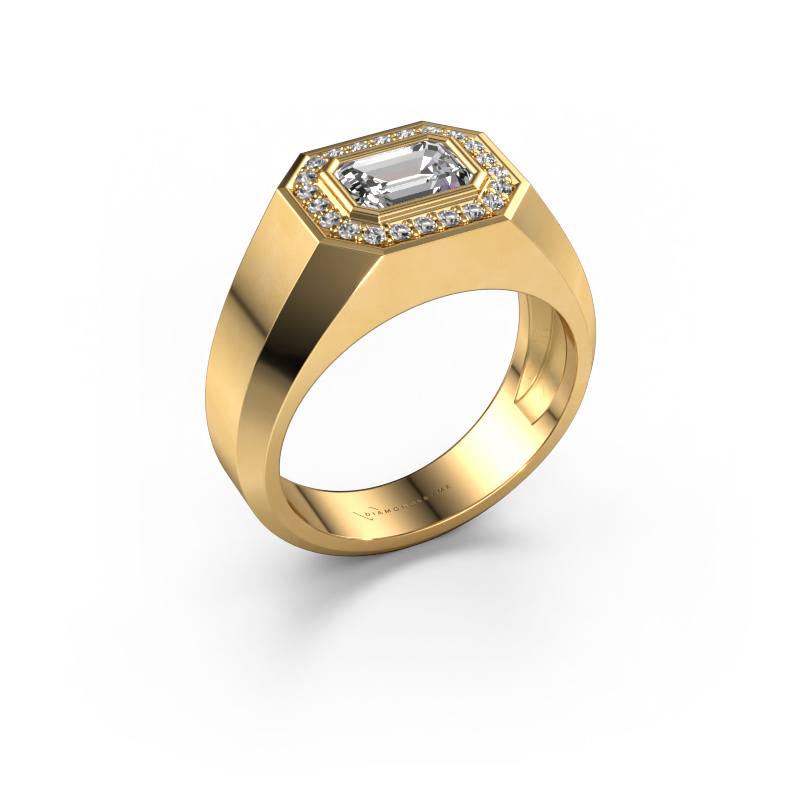 Image of Men's ring Dylan 2 585 gold Lab-grown diamond 1.315 crt