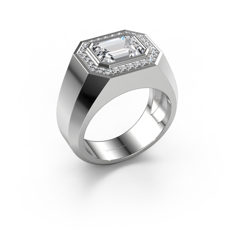 Afbeelding van Heren ring Dylan 2 585 witgoud Lab-grown diamant 2.78 crt