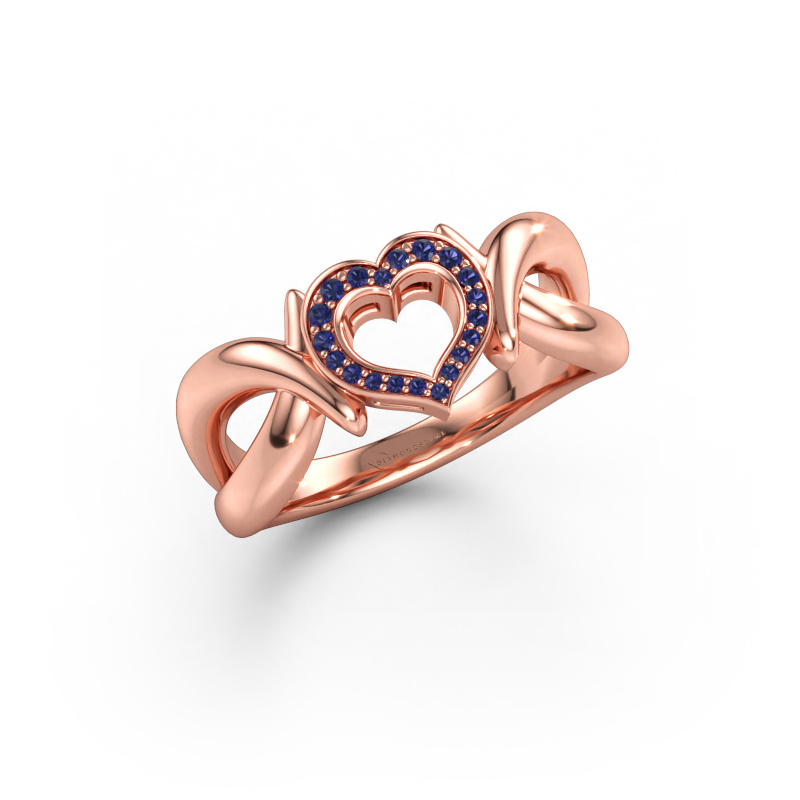 Bild av Ring Earlie 1 585 roséguld Safir 1.1 mm