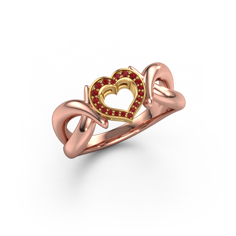 Image of Ring Earlie 1 585 rose gold Ruby 1.1 mm