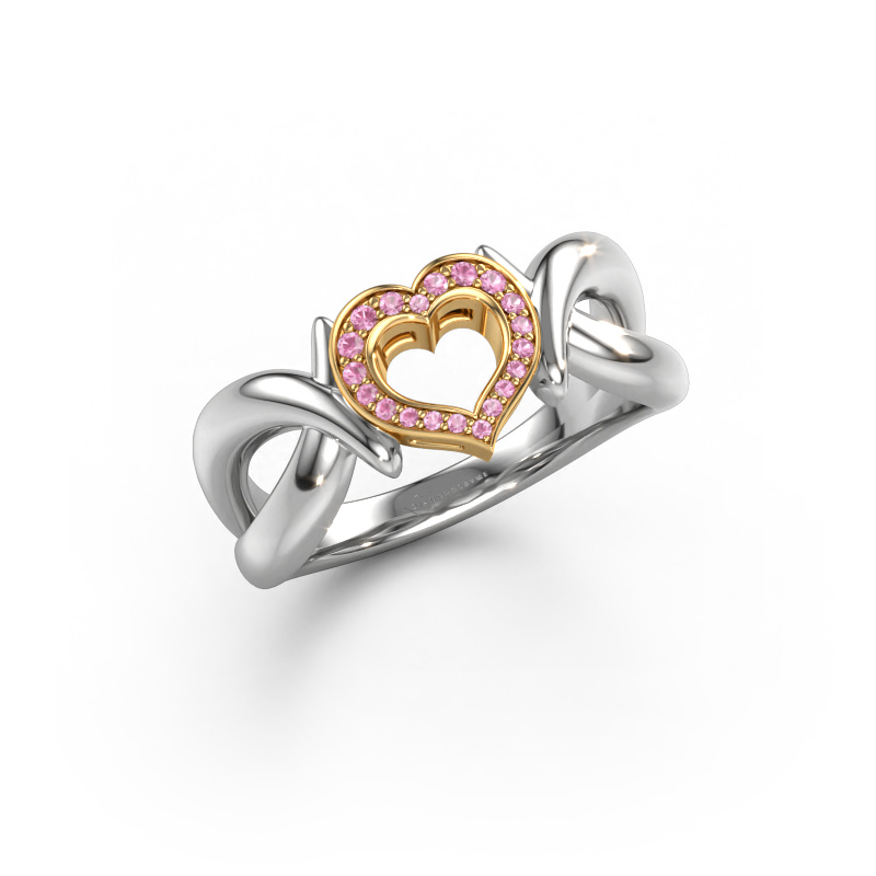 Bild von Ring Earlie 1 585 Weißgold Pink Saphir 1.1 mm