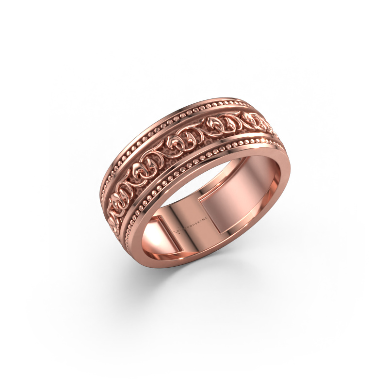 Image de Bague pour homme Eddo 585 or rose