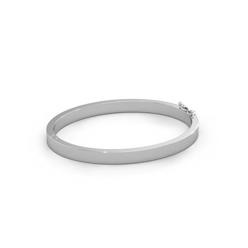 Immagine di Bracciale rigido Edra 5mm 585 oro bianco