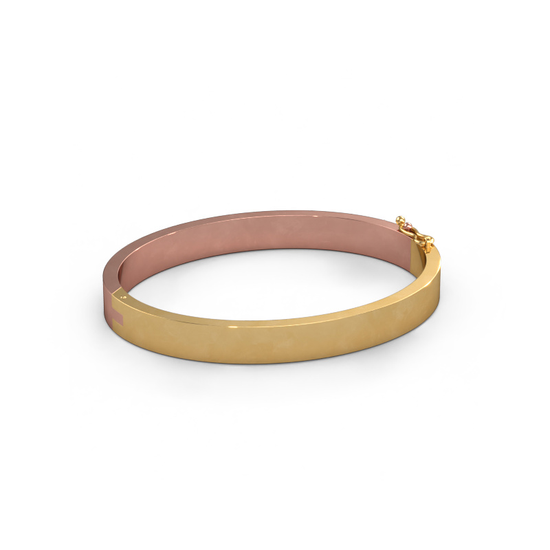 Afbeelding van Slavenarmband Edra 7mm 585 rosé goud