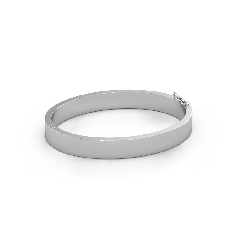 Immagine di Bracciale rigido Edra 8mm 585 oro bianco