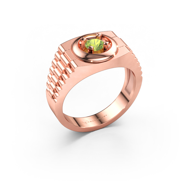 Bild von Herrenring Edward 585 Roségold Peridot 4.7 mm