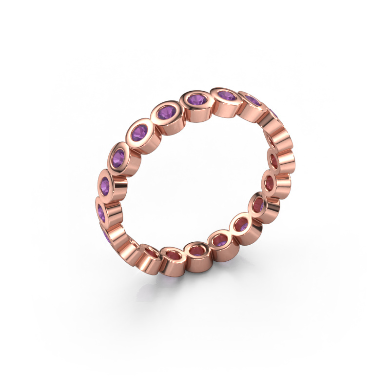 Bild von Vorsteckring Edwina 1 585 Roségold Amethyst 2 mm