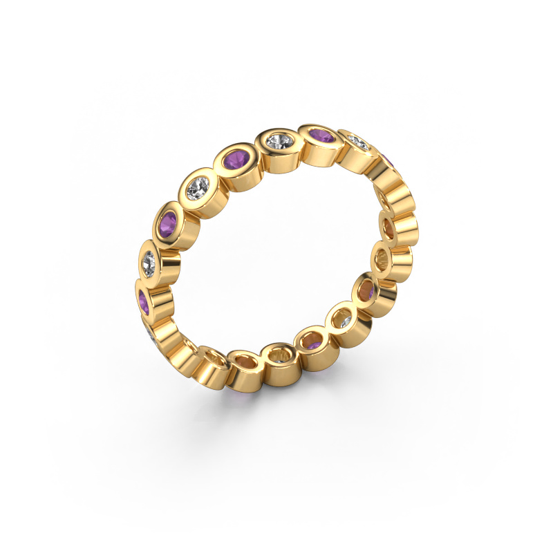Image of Stackable ring Edwina 1 585 gold Lab-grown diamond 0.30 crt