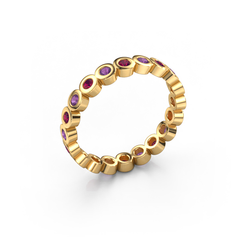 Bild von Vorsteckring Edwina 1 585 Gold Rhodolit 2 mm