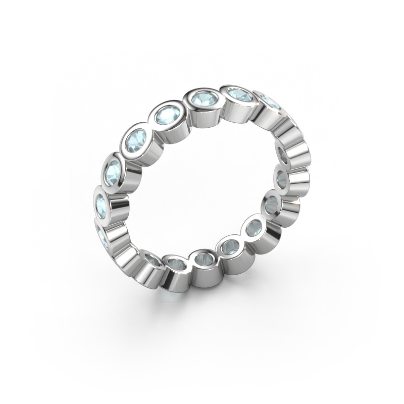 Bild von Vorsteckring Edwina 2 585 Weißgold Aquamarin 2.5 mm