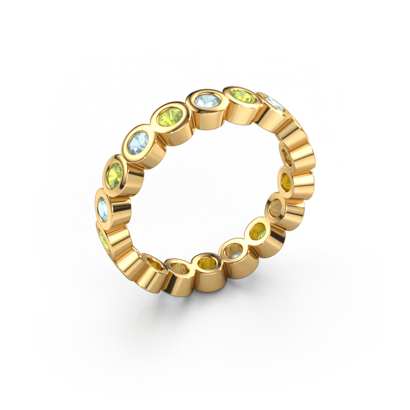 Image of Stackable ring Edwina 2 585 gold Peridot 2.5 mm