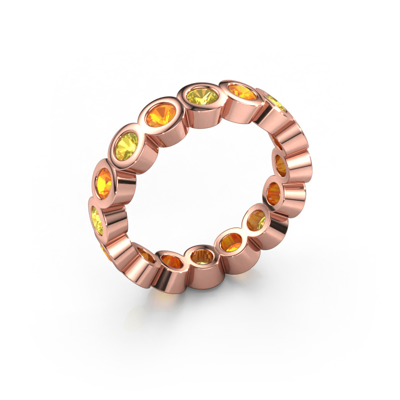 Bild von Vorsteckring Edwina 3 585 Roségold Gelb Saphir 3 mm