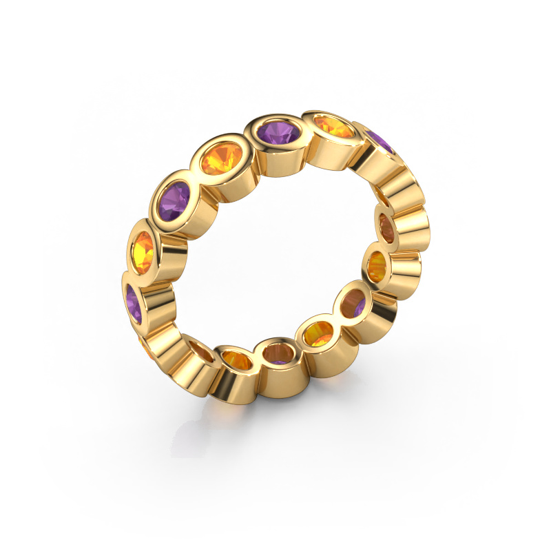 Image of Stackable ring Edwina 3 585 gold Amethyst 3 mm
