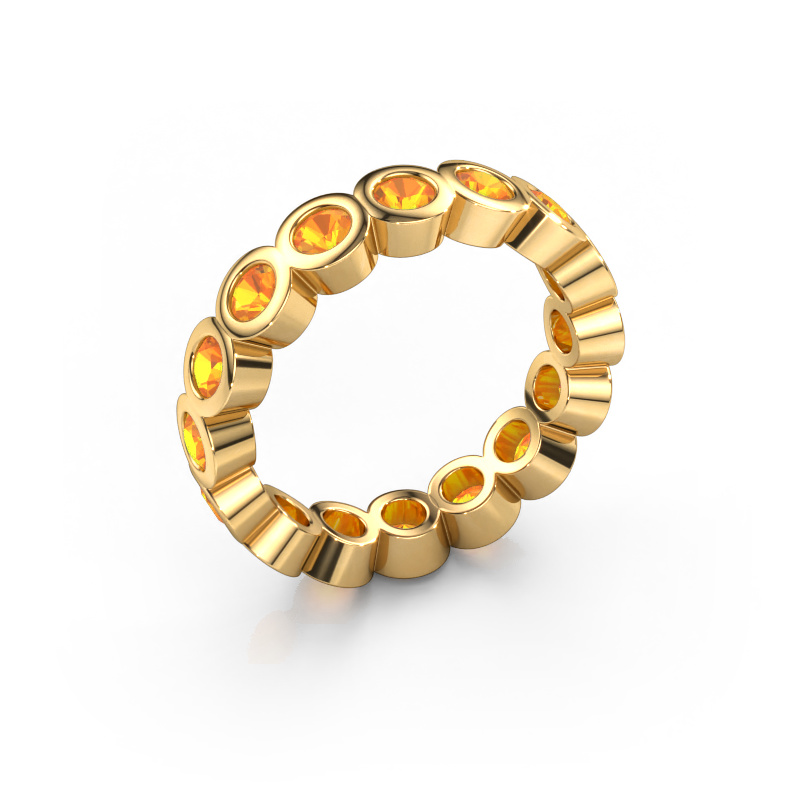 Image of Stackable ring Edwina 3 585 gold Citrin 3 mm