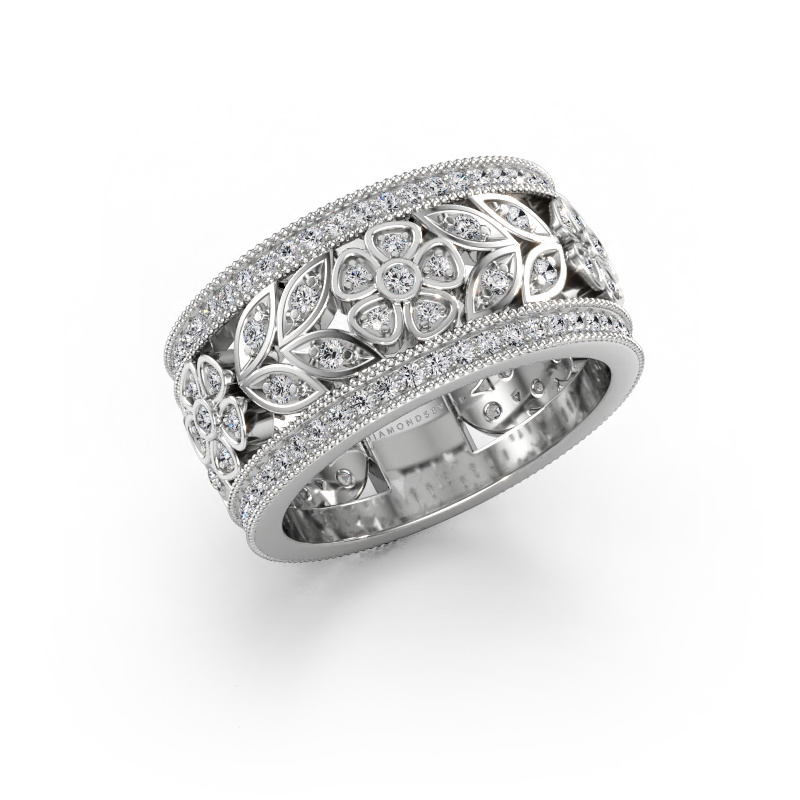 Bild av Ring Elanor 585 vitt guld Labbodlad diamant 0.978 crt