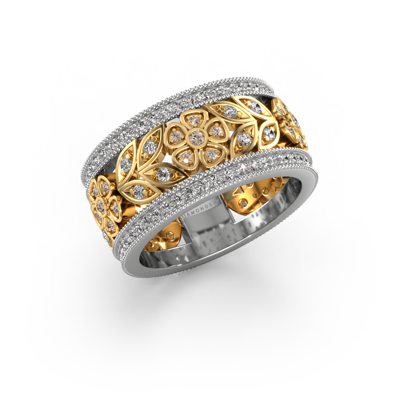 Image of Ring Elanor 585 white gold Brown diamond 0.978 crt