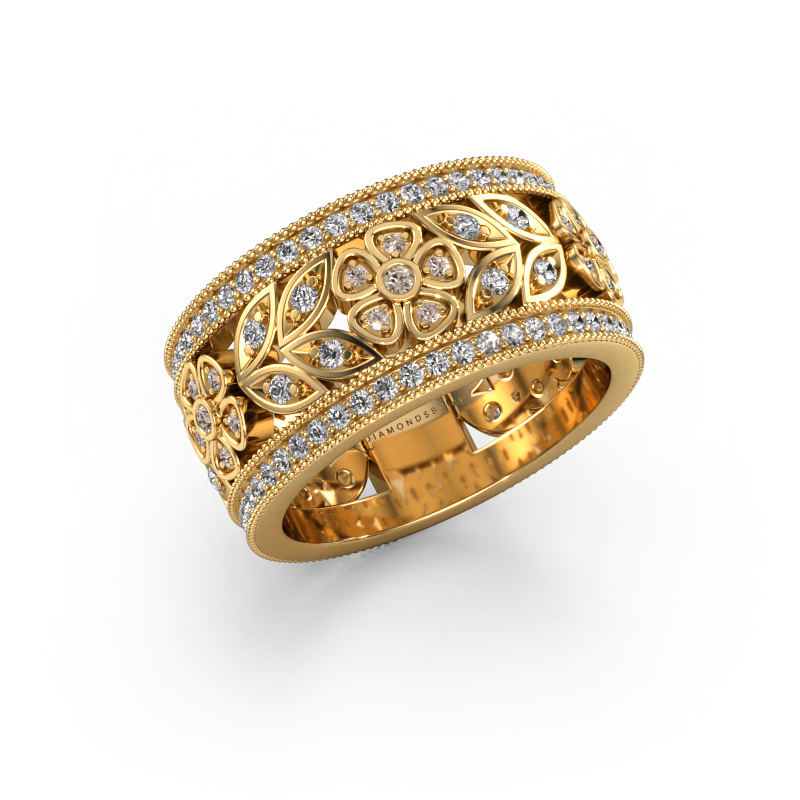 Image of Ring Elanor 585 gold Brown diamond 0.978 crt