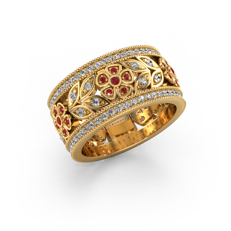 Image of Ring Elanor 585 gold Ruby 1 mm