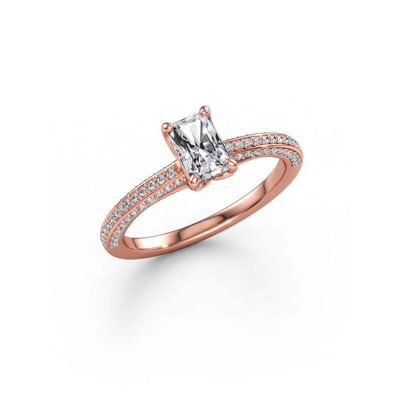 Bild av Förlovningsring Elenore rad 585 roséguld Diamant 0.946 crt