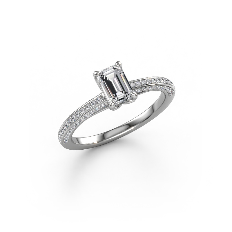 Bild von Verlobungsring Elenore eme 950 Platin Diamant 0.996 crt