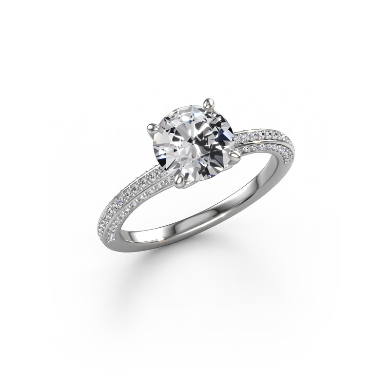Bild von Verlobungsring Elenore rnd 950 Platin Diamant 1.796 crt