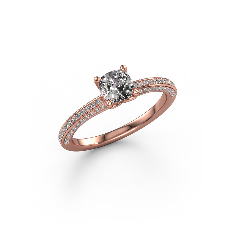 Image of Engagement ring Elenore cus 585 rose gold Diamond 0.996 crt