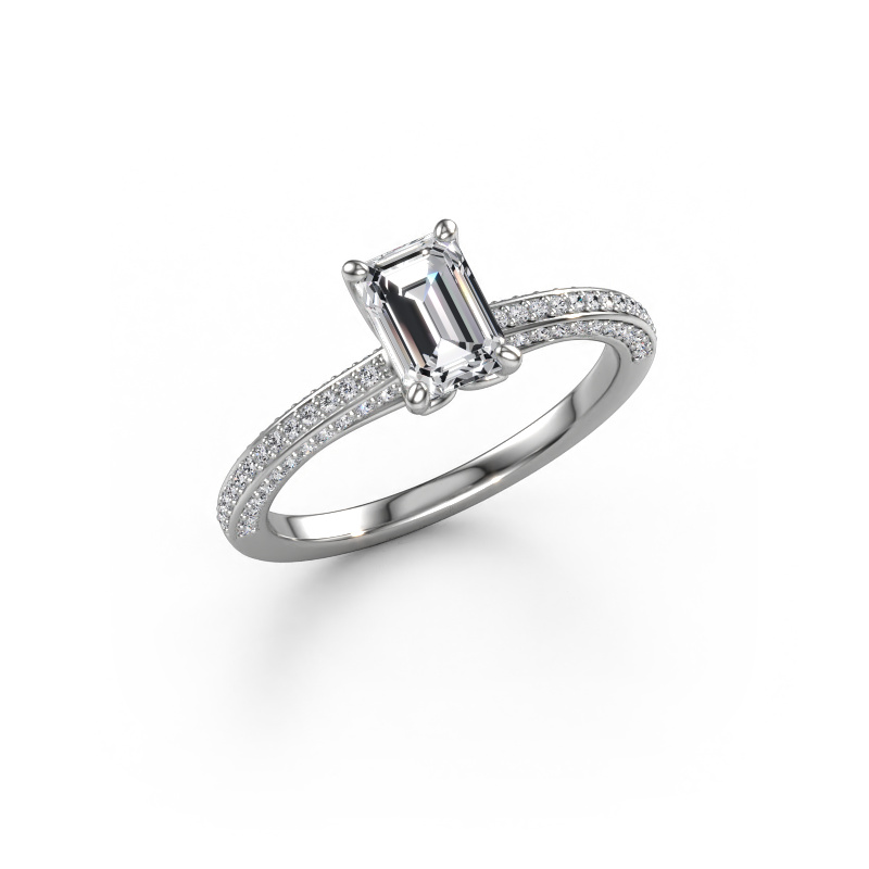 Bild von Verlobungsring Elenore eme 950 Platin Diamant 1.196 crt