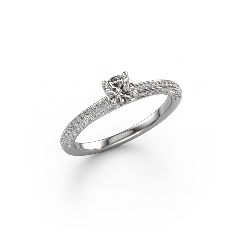 Image of Engagement ring Elenore rnd 950 platinum Diamond 0.596 crt