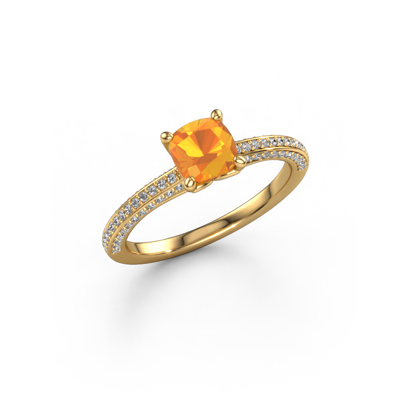 Bild von Verlobungsring Elenore cus 585 Gold Citrin 5.5 mm